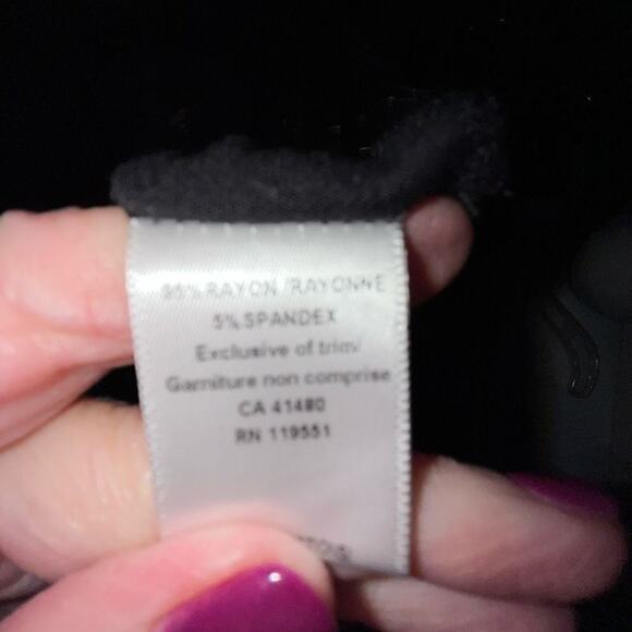 Gentle Fawn black twist front long sleeve top small - Picture 4 of 4